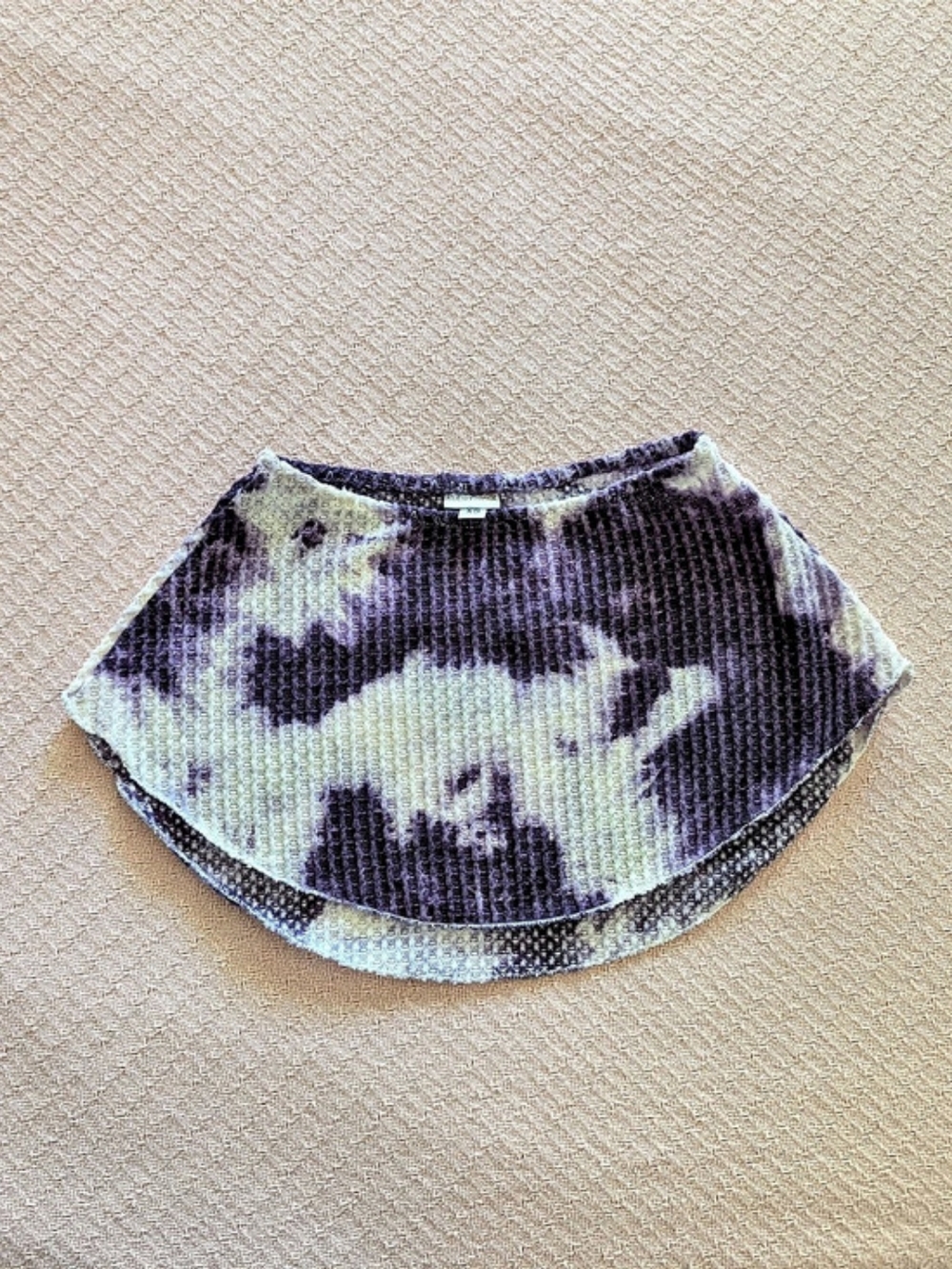 RubiaWear Ballet Knit Skirt in Purple & White XS